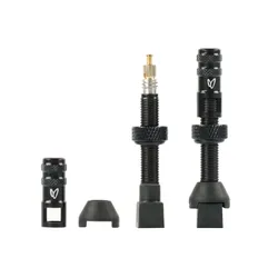 Coppia valvole tubeless kit 2 ruote black