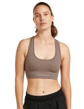 Soutien-gorge De Sport Merino Blend 260 Zoneknit™ Seamless Porcini L - Icebreaker - FashionsVida