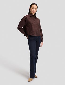 Regular Cuffed Shirt Chocolate Torte Größe S female