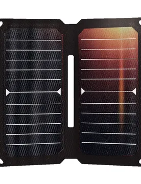 Mini Solar Panel 14w Black 35 x 27 x 2.5 cm unisex - Frendo - FashionsVida