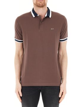 SUN68 Polo maniche corte MARRONE S