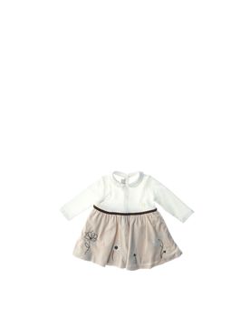 Abito in cotone BEIGE 076/12M