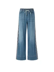 Jeans Coupe Évasée WELKOM bleu 36