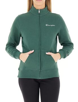 Felpa collo alto VERDE SCURO S
