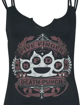 Top - 5FDP - L bis XXL - für Damen - Größe L - schwarz - EMP exklusives Merchandise! - Frauen - female - Five Finger Death Punch - FashionsVida