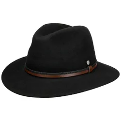 Crushable Wool Traveller Hat by - black - Female - Size: XL (60-61 cm)
