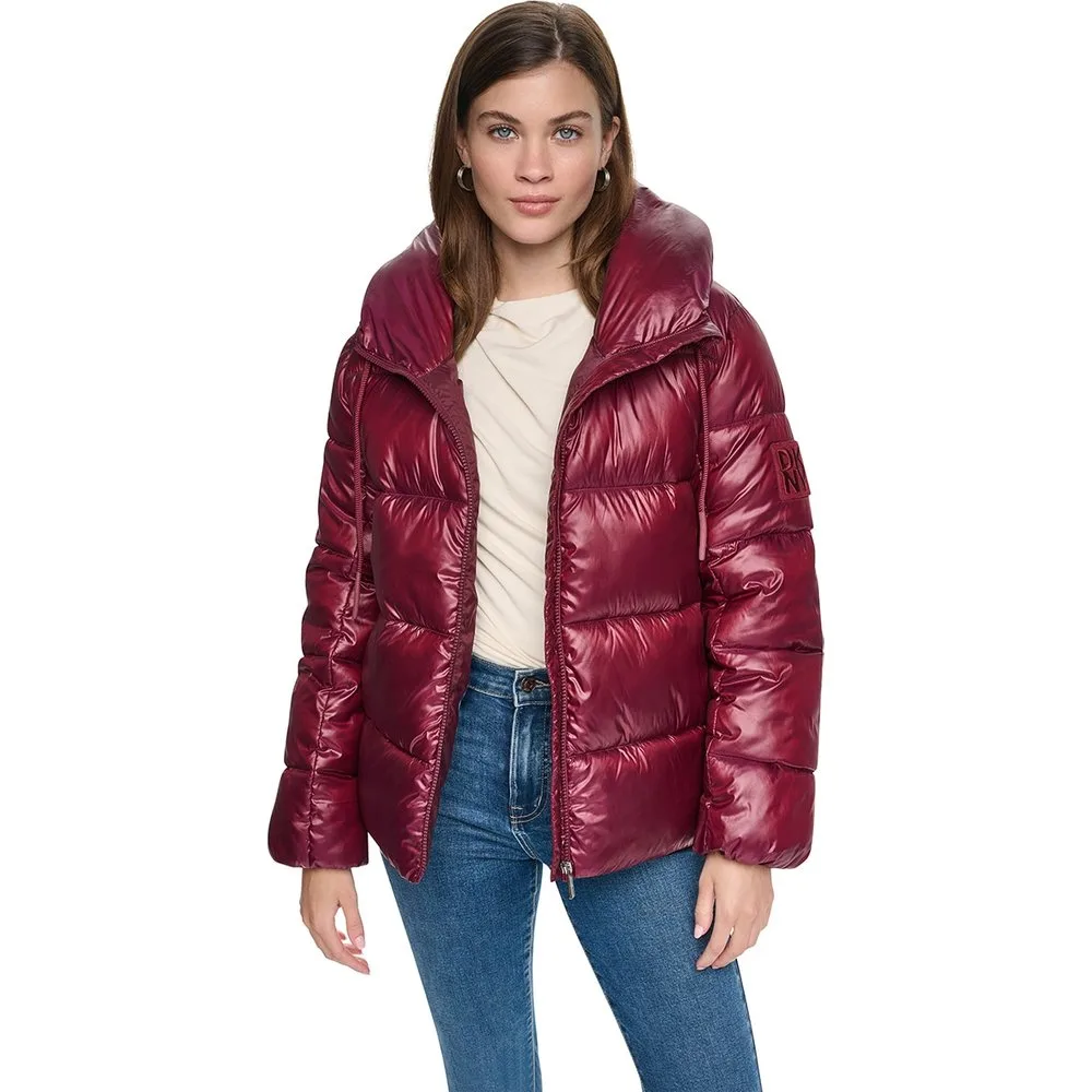 Abrigo de mujer tipo plumas con cierre de cremallera y cuello alto - DKNY Jeans - FashionsVida