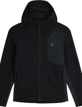 Fleecejacke mit Kapuze Bandit Hooded Jacket Black für Herren Größe L schwarz