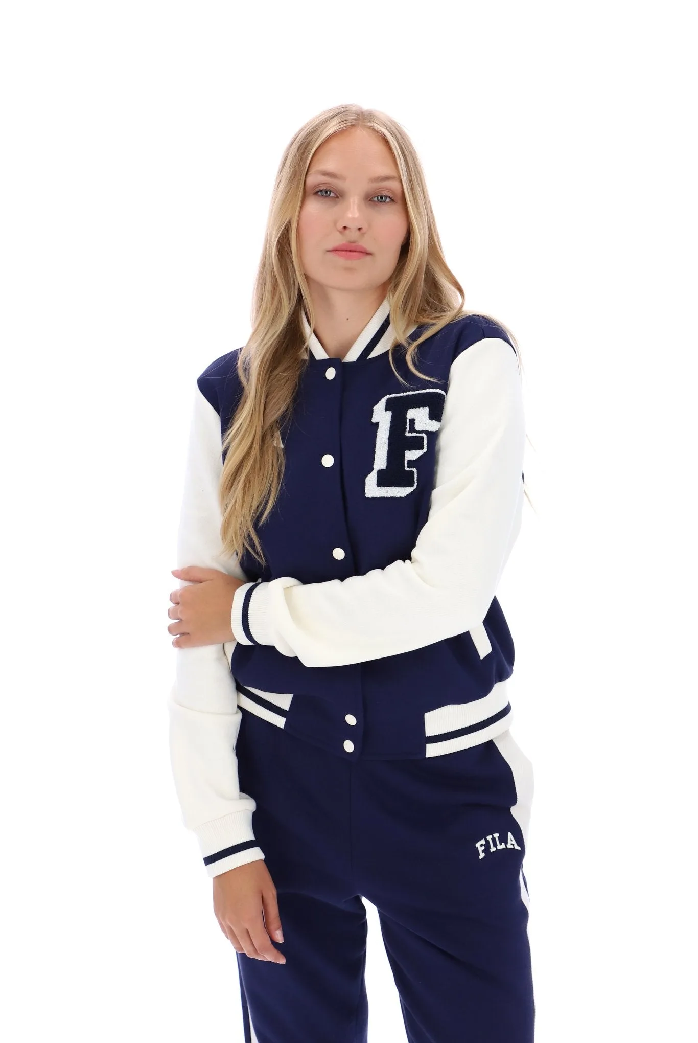 Batesville Fleece Varsity Jacket - XS - FILA - FashionsVida
