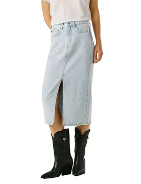 Jupe Midi Nikita Vintage Light Blue XS - Pepe jeans - FashionsVida