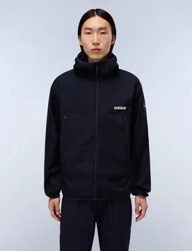 Biois Hooded Funnel Neck Sports Jacket Dark Navy male - Napapijri - FashionsVida