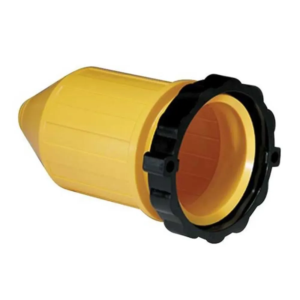 Female Connector With Easy Lock Ring 50a 125v Yellow One Size unisex - Marinco - FashionsVida