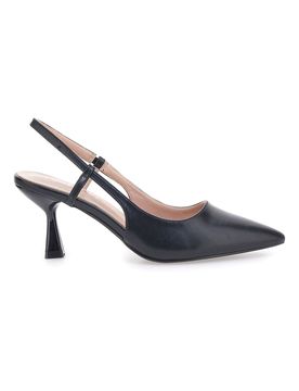 Décolleté nere slingback con tacco P653 37