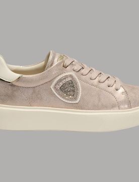 Sneakers Donna VENUS01 Pelle Scamosciata Rosa Metallizzata