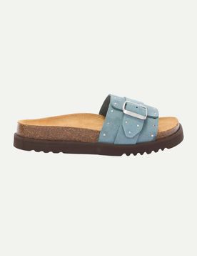 Scholl Pantolette Joyce Blau 39