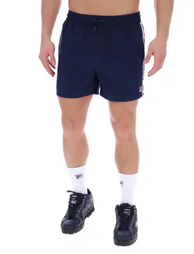 Harold Stripe Print Panel Shorts - XS - FILA - FashionsVida