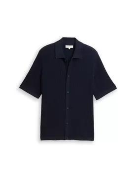 Minimal structured knit polo j male