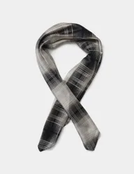 M&S Check Print Scarf Blue female