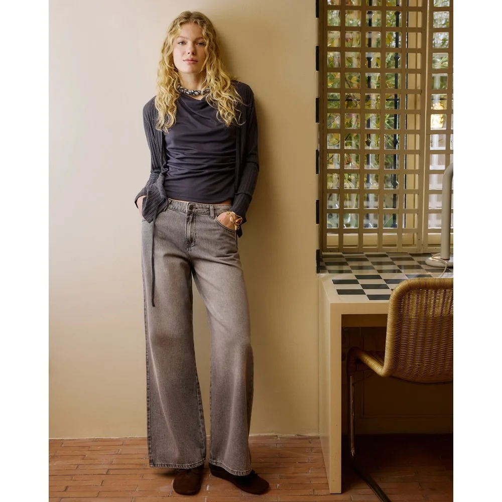 Vaquero recto de algodón de mujer - Southern Cotton - FashionsVida