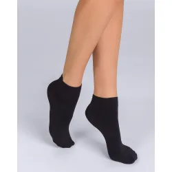 Pack de 2 calcetines tobilleros de mujer skin suaves efecto segunda piel