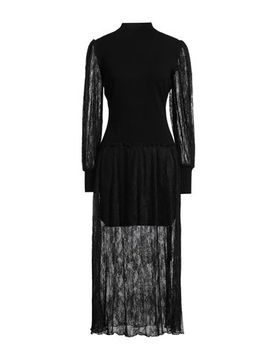 Vestido midi Mujer Negro S Mujer