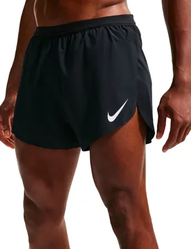 Short léger et respirant - M Nike Dri-Fit ADV Aeroswift 4In Short Black Summit White - Taille L - Noir - Nike Running - FashionsVida