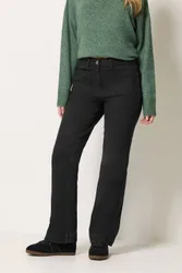 Women's Front Pocket Flare Jeans in Black Size: 10L - Black - Size: 10L