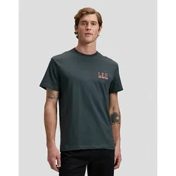 Relaxed Vinyl Tee Washed Black Größe XXL male
