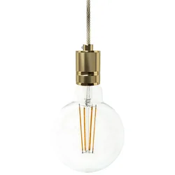 Cables Lampe Suspendue Knurled Brass One Size