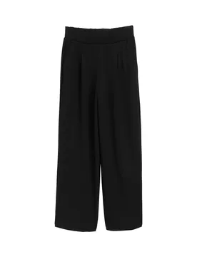 XS pleated wide leg pants female