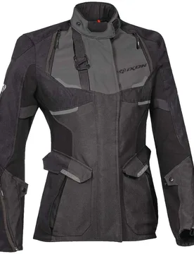 Giacca Moto Donna in Tessuto Adventure EDDAS LADY Nero taglia 2XL - Ixon - FashionsVida