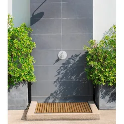 Baderost Mod. Indoor & Outdoor Bambus, 100 x 50 cm, für Dusche, Bad & Pool