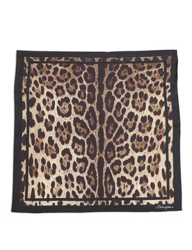 Foulard con stampa Leone
