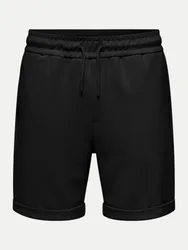 Shorts mit Kordelzug Schwarz L