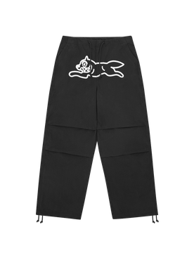 Running Dog Parachute Pants - Black