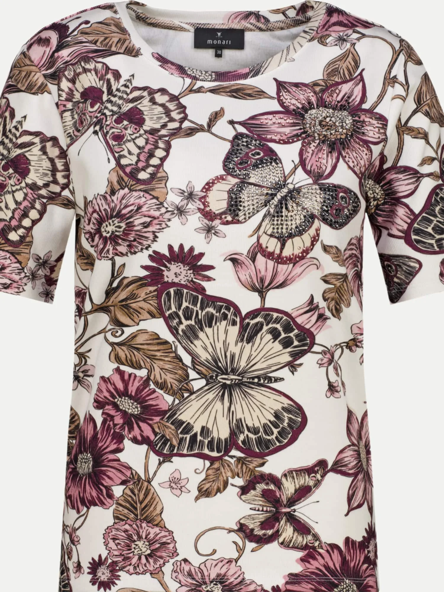Monari T-Shirt Mehrfarbig 38 - monari - FashionsVida