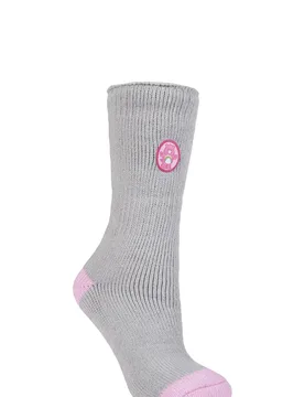 Women's 1 Pair SOCKSHOP Care Bear Slipper Socks Light Grey 4-8 Ladies - Grey - Size: Small - Heat Holders - FashionsVida