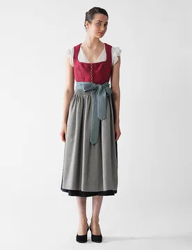 Gottseidank Dirndl MONIKA rojo 44 - Gottseidank - FashionsVida