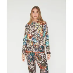 Camiseta estampado de leopardo