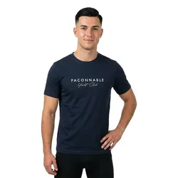 FaÇonnable T-shirt à Manches Courtes Yacht Club Marine Blue S
