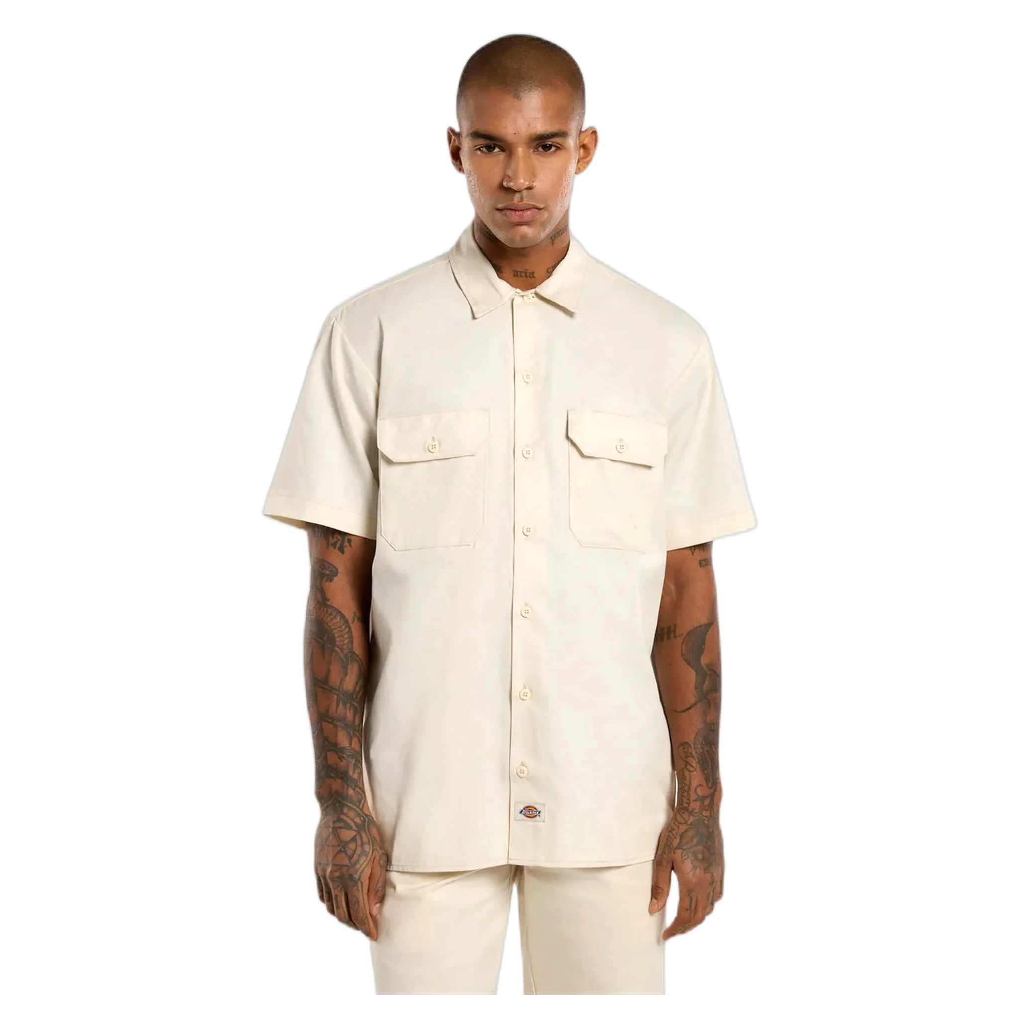 Camicia 247 gd work shirt ss - stone - Dickies - FashionsVida