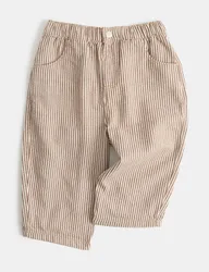 Pure Cotton Ticking Stripe Trousers (0-5 Yrs) Brown male