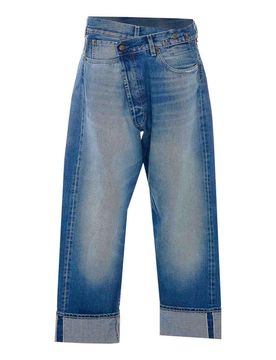 Jeans Cossover con risvolto Abyss