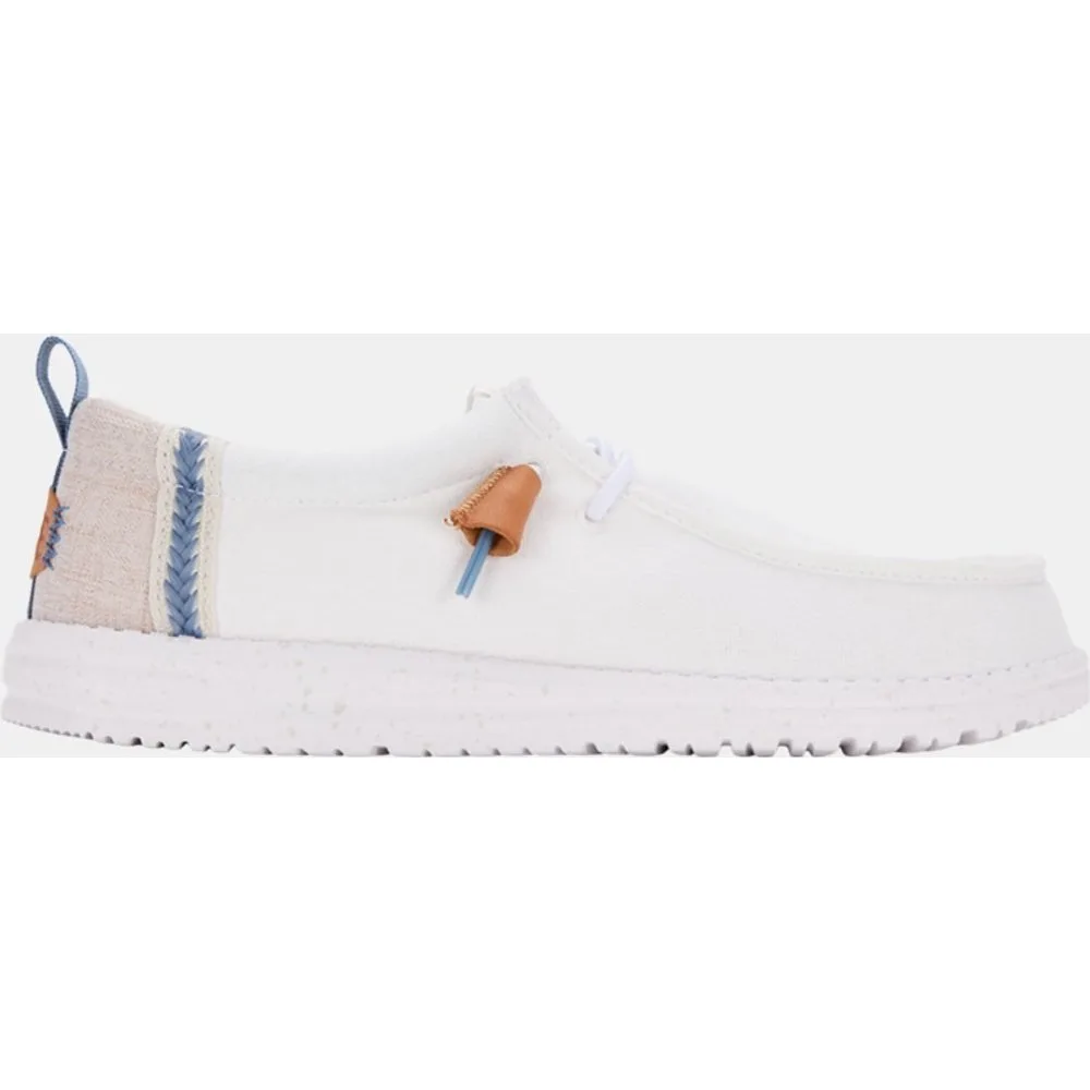 Zapato de cordones de hombre en lino - HeyDude - FashionsVida