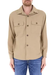 Camicia in lana BOSS BEIGE 52