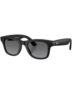 Vernetzte polarisierte Sonnenbrille – Ray-Ban META Wayfarer Gen 2 Ray-Ban META Wayfarer Gen 2 Matte Black/Polar Gradient Graphite - Rayban - FashionsVida