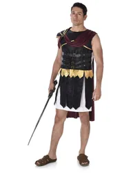 Römer-Herrenkostüm Gladiator schwarz - male