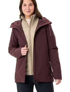 Mineo 3in1 chaqueta impermeable insulada mujer Marron (36)