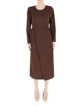 Abito maniche lunghe MARRONE XL - Rinascimento - FashionsVida