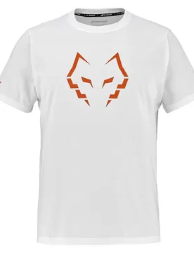 Cotton Lebron Short Sleeve T-shirt White / White S - Babolat - FashionsVida